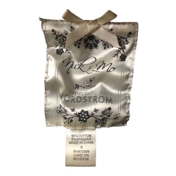 Nick & Mo Black Two Button Cotton 3/4 Sleeve Ruffle Collar Jacket, Small - Picture 5 of 8